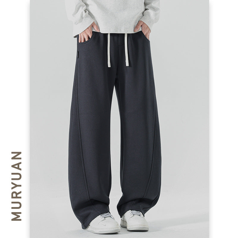Style Patchwork Knit Knife Pants for Men