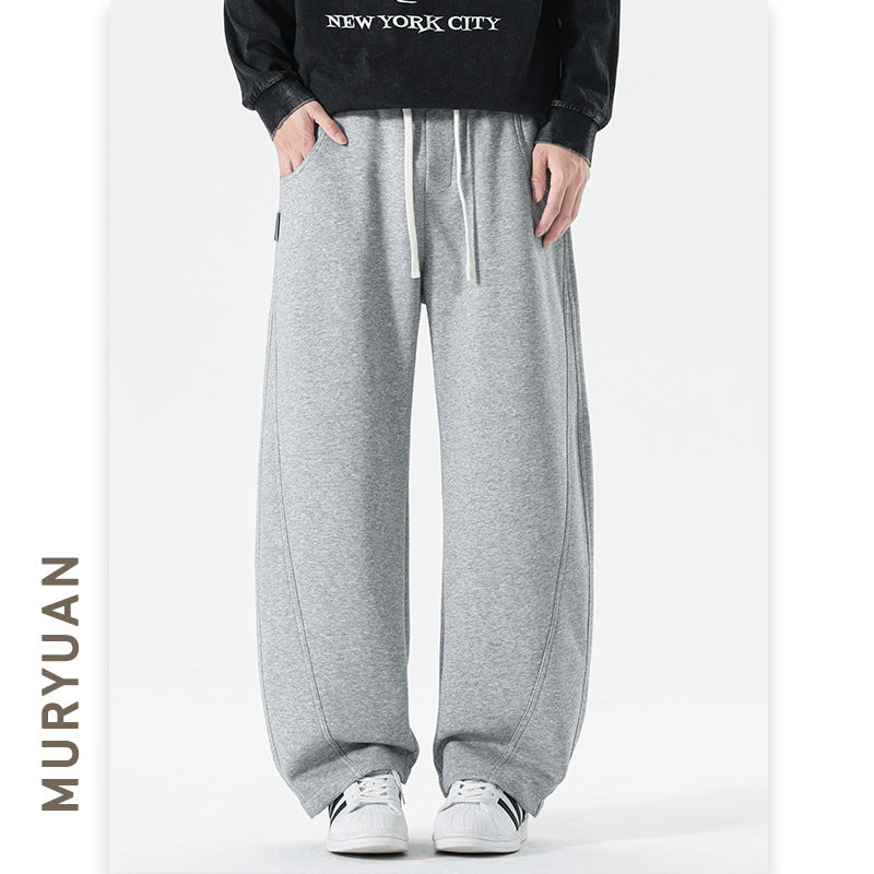 Style Patchwork Knit Knife Pants for Men