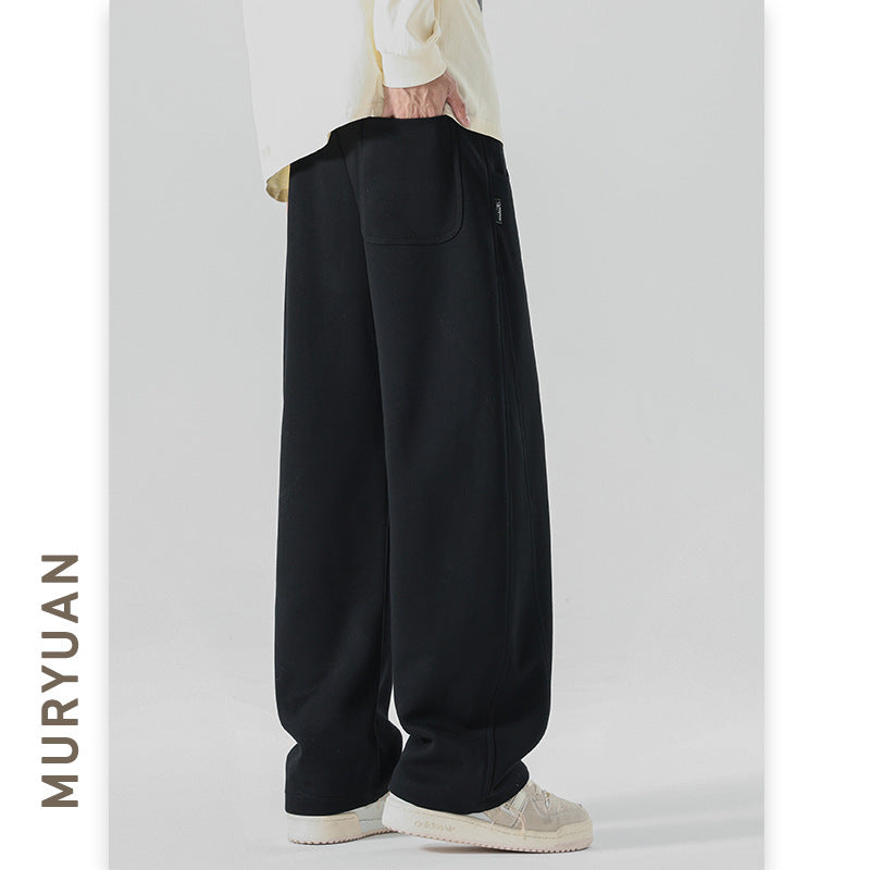 Style Patchwork Knit Knife Pants for Men