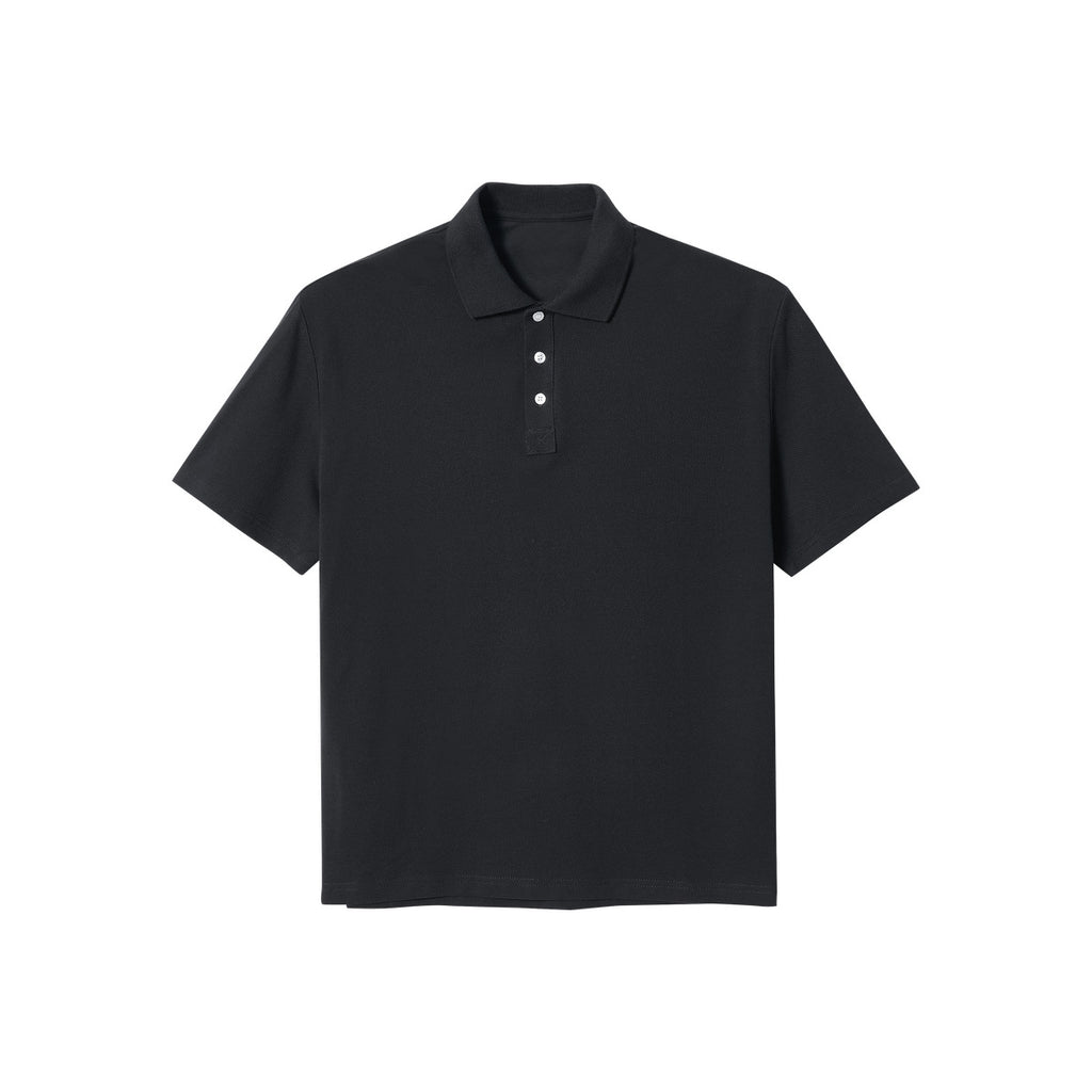 Short sleeved polo solid color t-shirt