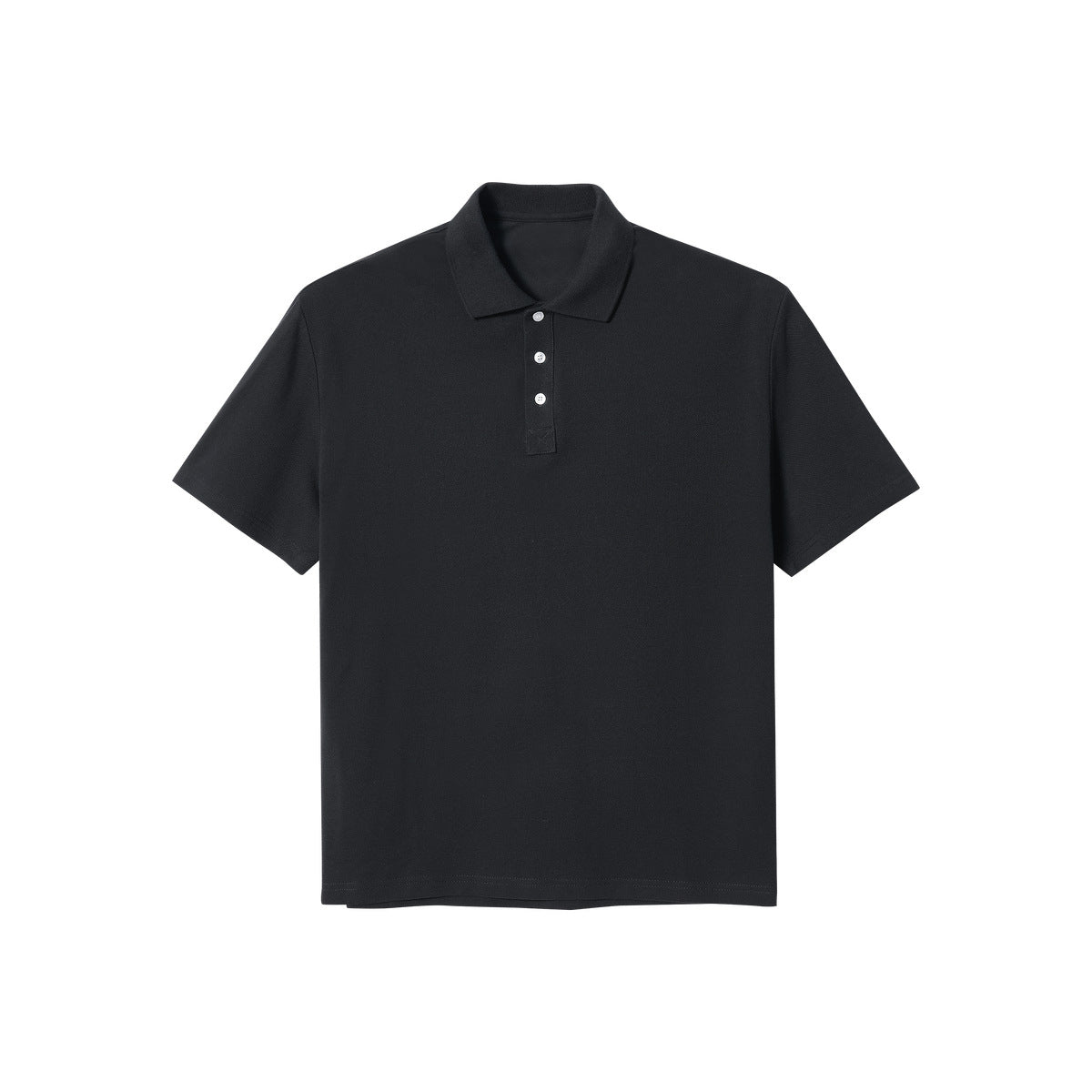 Short sleeved polo solid color t-shirt